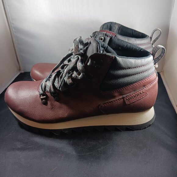 Merrell Alpine Women's Hiker Boot size 10M Burgundy Red - Picture 3 of 10